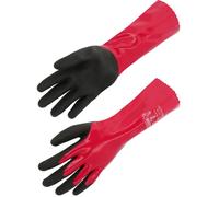 Gant tricoté une pièce Jauge 18 Enduction nitrile/PVC Longueur 350 mm - SINGER - CHEM350 T10