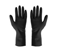 Gant Vaisselle 1 paire de gants de nettoyage en Latex cuisine imperméable ménage nettoyage Latex blanchisserie gants de vaisselle gants en caoutchouc résistant à l'usure(S)