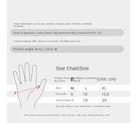 Gant Velo Moto Gants De Sport Demi-doigt, Musculation, Haltérophilie, Support De Poignet, Gants De Sport Gant Vtt Respirant(White,Large)