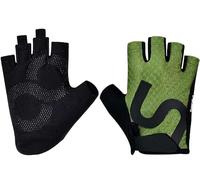 Gant Velo Moto Gants Demi-doigts, Haltérophilie, Support De Poignet, Entraînement, Cyclisme Gant Vtt Respirant(Grün,XL)