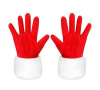 Gant Velour Rouge, Gant Noel, Gants de Père Noëls, Gants de Soirée Velours Rouge Gantss de Noël pour Adultes Enfants, Gantss de Velours Accessoires de Costume pour Noëls, Cosplay, Bal Masqué, Comédie