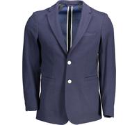 GANT Veste bleue slim avec fermeture à boutons et poches : Taille - 48 Taille : 48