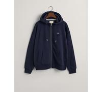 Vêtements GANT Shield Zip Hoodie pour Femme L Bleu