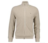 GANT Veste Pour Homme Avec Col Montant - Cardigan En Coton Micro Texturé À Zippé