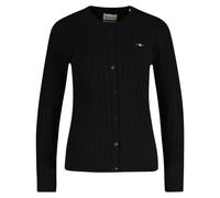 GANT Veste Tricotée pour Femmes - Coton Extensible Câble Cardigan,Torsades,Logo