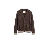 GANT Vestes en maille marron / blanc, Taille XL