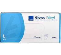 Gant Vinyle non-poudré lisse transparent Classic Taille L - boîte de 100