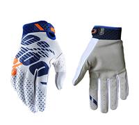 Gant VTT et Vélo Homme, Gants De Sport Musculation, Scooter, Moto Cross - Blanc, Taille S