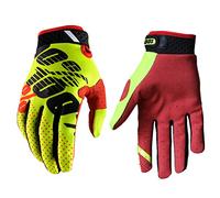 Gant VTT Homme - Gants de Sport Musculation, Scooter, Moto Cross - Jaune, XL