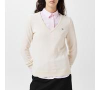 Gant Women's Extrafine Lambswool Crew Neck Jumper Crème 12 (M) Female