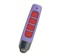 Gantch Télécommande universelle pour maison intelligente - 4 boutons - Clonage sans fil - 433 MHz - Pour voiture, porte de garage, portail, puits de toit - 1 kit - Verrouillage - Violet - Rouge