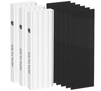Ganteny Véritable filtre HEPA de rechange compatible avec le purificateur d'air Fellowes AeraMax 100 90 DX5 DB5, par rapport à la pièce 40101701 9287001 9324001, 3 filtres HEPA et 6 préfiltres à