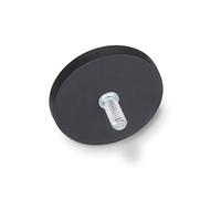 Ganter la norme Éléments - Aimants De Fixation Avec Tige filetée et gummiummantelung, 1 pièce, noir, GN 51.3-ND de 43 de SW