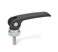 Ganter la norme Éléments - Ponceuse excentrique Tendeur avec vis, 1 pièce, noir, GN 927 - A-B de 82 à M8-40