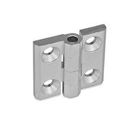 Ganter Norme Éléments Charnières, 1 pièce, anodisé, naturel, GN 237 - Al 60 - El de 60 A