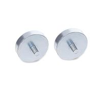 Ganter Norme Éléments GN 50.3-RF Lot de 2 M6 - Aimants De Fixation à filetage extérieur, argent, 47