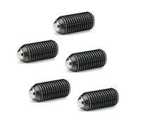 Ganter Norme Éléments GN 615.3-KS - federnde Impression morceaux avec six pans M6, 5 pièces Noir