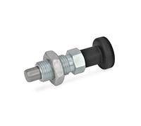 Ganter Norme Éléments GN 717-8 M12 - AK de Rast Boulons en acier inoxydable, argent, GN 717-8-M12-BK-ST