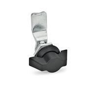 Ganter Norme Éléments verrous | avec élément de commande - GN 115 - betätigung avec embout plastique - 1 pièce, noir, GN 115-SK-6