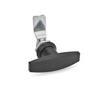 Ganter Norme Éléments - Verrous avec élément de commande - GN 115 - betätigung avec griff| 1 T, noir, GN 115-ST-32