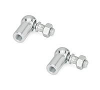 Ganter Normelemente 71802-16-M10-CS Lot de 2 joints d'angle DIN 71802, argent, filetage de raccordement d2: M10