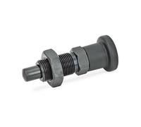 Ganter Normelemente | Boulon de verrouillage - GN 817-12-15-BK | Sans verrouillage de verrouillage | Acier bruni | Goupille de verrouillage trempée | 1 pièce