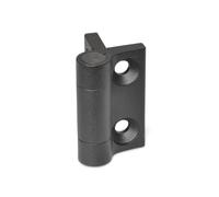 Ganter Normelemente | Charnière à ressort, charnière avec retour à ressort | GN 437.3-ZD-60-60-L2-SW | Zinc moulé sous pression | 60 x 60 | Fermeture