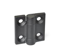 Ganter Normelemente | Charnière à ressort, charnière avec retour à ressort | GN 437.3-ZD-60-60-R2-SW | Zinc moulé sous pression | 60 x 60 | Ouverture