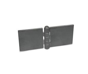 Ganter Normelemente | Charnière à souder - GN 1366-ST-160-50-A-BL | Profil en acier | LxL: 160x50mm