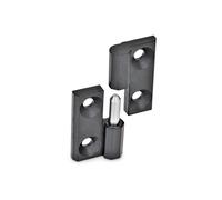 Ganter Normelemente | Charnières amovibles | Zinc moulé sous pression | GN 337-ZD-60-60-A-2-SW | 60 x 60 mm | Butée gauche