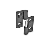 Ganter Normelemente | Charnières démontables | Zinc moulé sous pression | GN 337-ZD-60-60-A-1-SW | 60 x 60 mm | Butée à droite