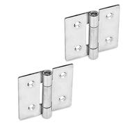 Ganter Normelemente | Charnières en tôle d'acier inoxydable - GN 136-NI-30-30-C | Acier inoxydable | Tige en acier inoxydable | 2 pièces