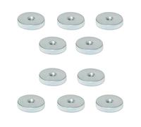 Ganter Normelemente | Écrous moletés plats | Écrous moletés (forme basse) | DIN 467-M5-ZB | 10 pièces | Acier galvanisé | Filetage : M5