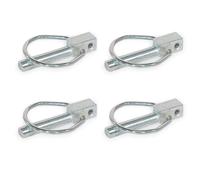 Ganter Normelemente | Fiche pliante / goupille pliante avec trou pour anti-perte | 4 pièces | acier | Largeur du connecteur : 6 mm ; Longueur du connecteur : 42 mm | GN 1023-ST-6-42-B