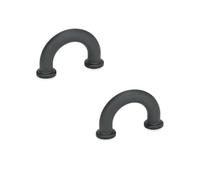 Ganter Normelemente , GN 224.3-10-40-B3,5-SW Lot de 2 poignées de meuble en plastique noir Distance entre les trous 40 mm