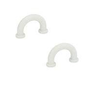 Ganter Normelemente , GN 224.3-9-30-B3,5-WS Lot de 2 poignées de meuble en plastique blanc Distance entre les trous 30 mm