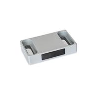 Ganter Normelemente GN 4470-50-C2-W-SR Fermetures magnétiques, argent, forme W