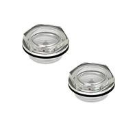 Ganter Normelemente GN 541-14-G1/2-A Lot de 2 verres à huile avec réflecteur Plastique G1/2