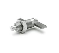 Ganter Normelemente GN 612-8 Chevilles à rainure, Diamètre de boulon 8 mm, argent, GN 612-8-M12X1,5-AK-NI