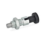 Ganter Normelemente GN 717-8-M12-CK-ST Lot de 2 boulons de verrouillage Argenté Filetage d2 : M12