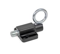 Ganter Normelemente | GN 722.6-12-20-C-SW | Boulon de verrouillage avec anneau de traction | À visser | Avec verrouillage | GN 722.6-12-20-C-SW | Noir | Boulons de 12 mm de diamètre