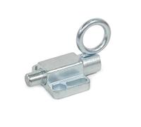 Ganter Normelemente GN 722.6-12-20-C-ZB Boulon de verrouillage avec anneau de traction, à visser, galvanisé, diamètre du boulon : 12 mm