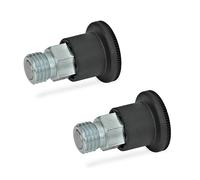 Ganter Normelemente GN 822.6-7-M12X1, 5-C 6-10-M16-C Boulons à frapper Petit modèle, noir, GN 822.6-8-M16X1, 5-C