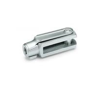 Ganter Normelemente | Joints de fourche - GN 751-4-8-M4-B | Avec boulons à ressort | Acier galvanisé, passivé bleu | 5 pièces