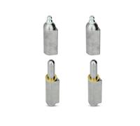 Ganter Normelemente, Lot de 2 charnières démontables à souder en acier avec graisseur 80 mm GN 128-80-STS