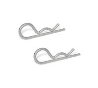 Ganter Normelemente Lot de 2 fiches à ressort en acier inoxydable GN 1024-NI-4-E - Diamètre : 4 mm