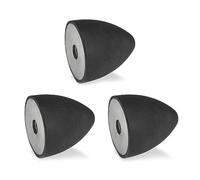 Ganter Normelemente Lot de 3 butées - GN 353-35-40-M8-E-55 - Caoutchouc