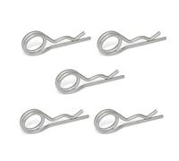 Ganter Normelemente | Lot de 5 fiches à ressort | Acier inoxydable | GN 1024-NI-3-D | Double tour | Diamètre 3 mm