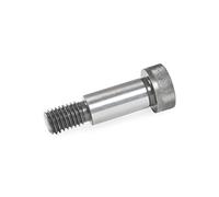 Ganter Normelemente Lot de 5 vis de fixation avec collier, ISO 7379-12-M10-40, diamètre de montage 12 mm, acier