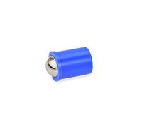 Ganter Normelemente | Pièces de pression à ressort à sertir - GN 614-3-KU | Manchon : plastique | Boule : acier inoxydable | 15 pièces